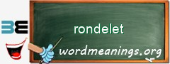 WordMeaning blackboard for rondelet
